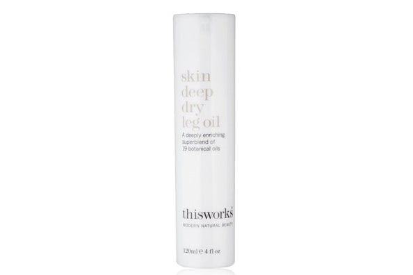 This Works Skin Deep Dry Leg Oil.
